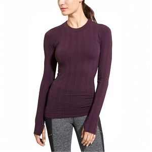 NWT Athleta Remarkawool Washable Marino Wool Blend Long Sleeve Top
